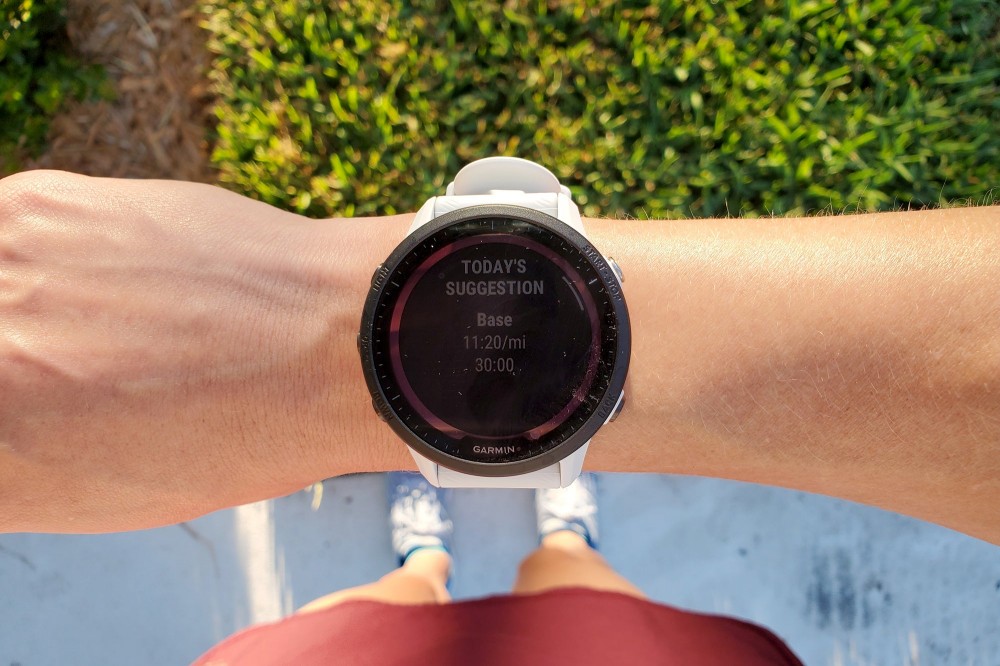 Garmin Forerunner 955 suggested workout screen